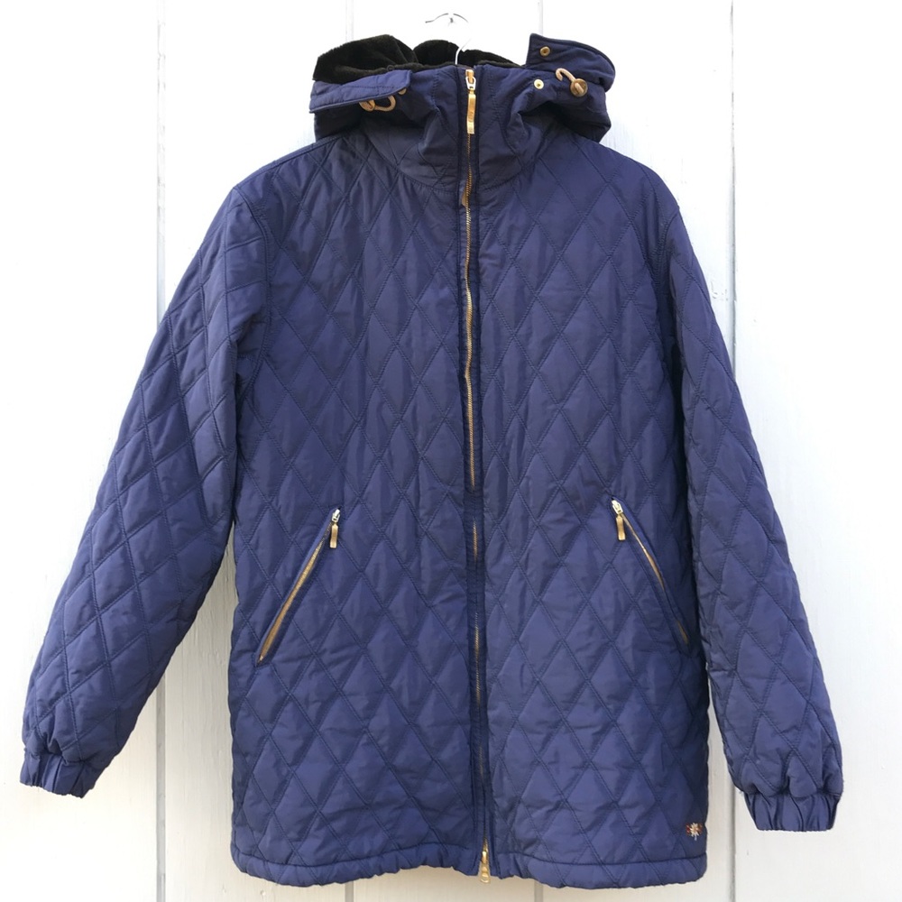 Post Card Italy Quilted Diamond Insulated Hooded Ski Jacket